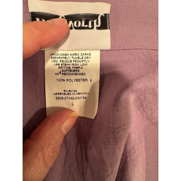 NWT - BonWorth Embroidered Purple Lightweight Jacket - Large - Picture 5 of 7